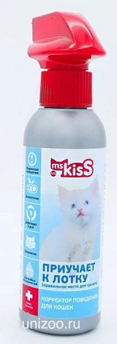 Ms. Kiss Спрей Приучает к лотку для кошек