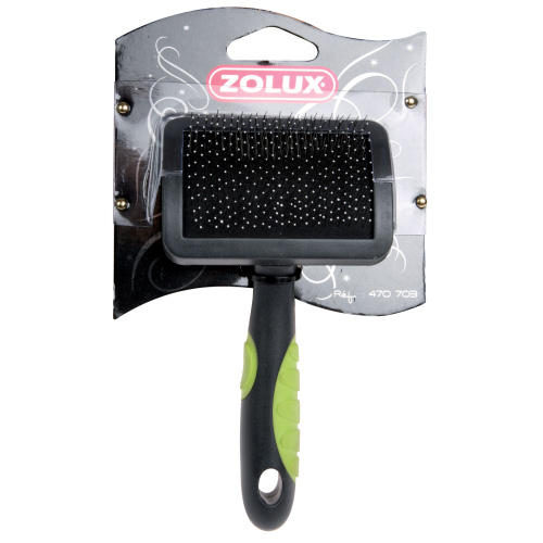 Zolux Щетка-пуходерка пластиковая с гибкими щетинками малая S