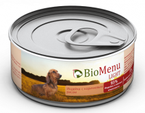 Bio Menu light для собак индейка с коричневым рисом 93%-мясо 100г