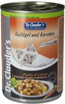 Dr. Clauder`s для кошек Кусочки в соусе Домашняя птица с морковью 415г
