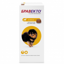 Intervet Бравекто жевательная таблетка для собак 2-4,5кг