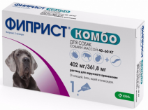 Фиприст Комбо Капли для собак более 40кг от клещей, блох, вшей и власоедов