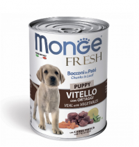 Monge Dog Fresh Chunks In Loaf Puppy Мясной Рулет Телятина с Овощами